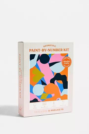 Mindful Crafts Geometric Paint-By-Number Kit | Urban Outfitters (EU)