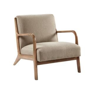 Novak Taupe Lounge Arm Chair | The Home Depot