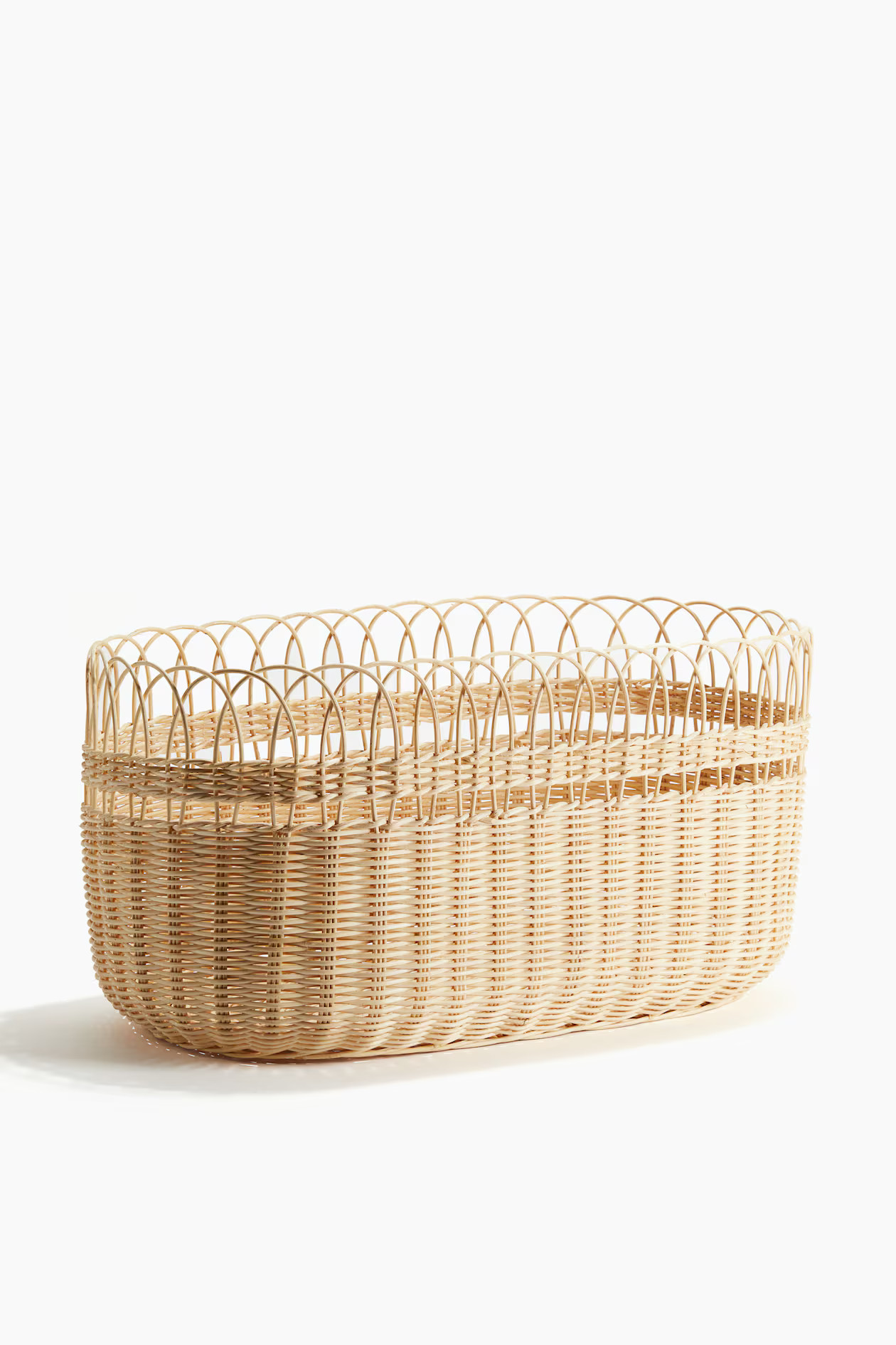 Rattan storage basket - Light beige - Home All | H&M GB | H&M (UK, MY, IN, SG, PH, TW, HK)