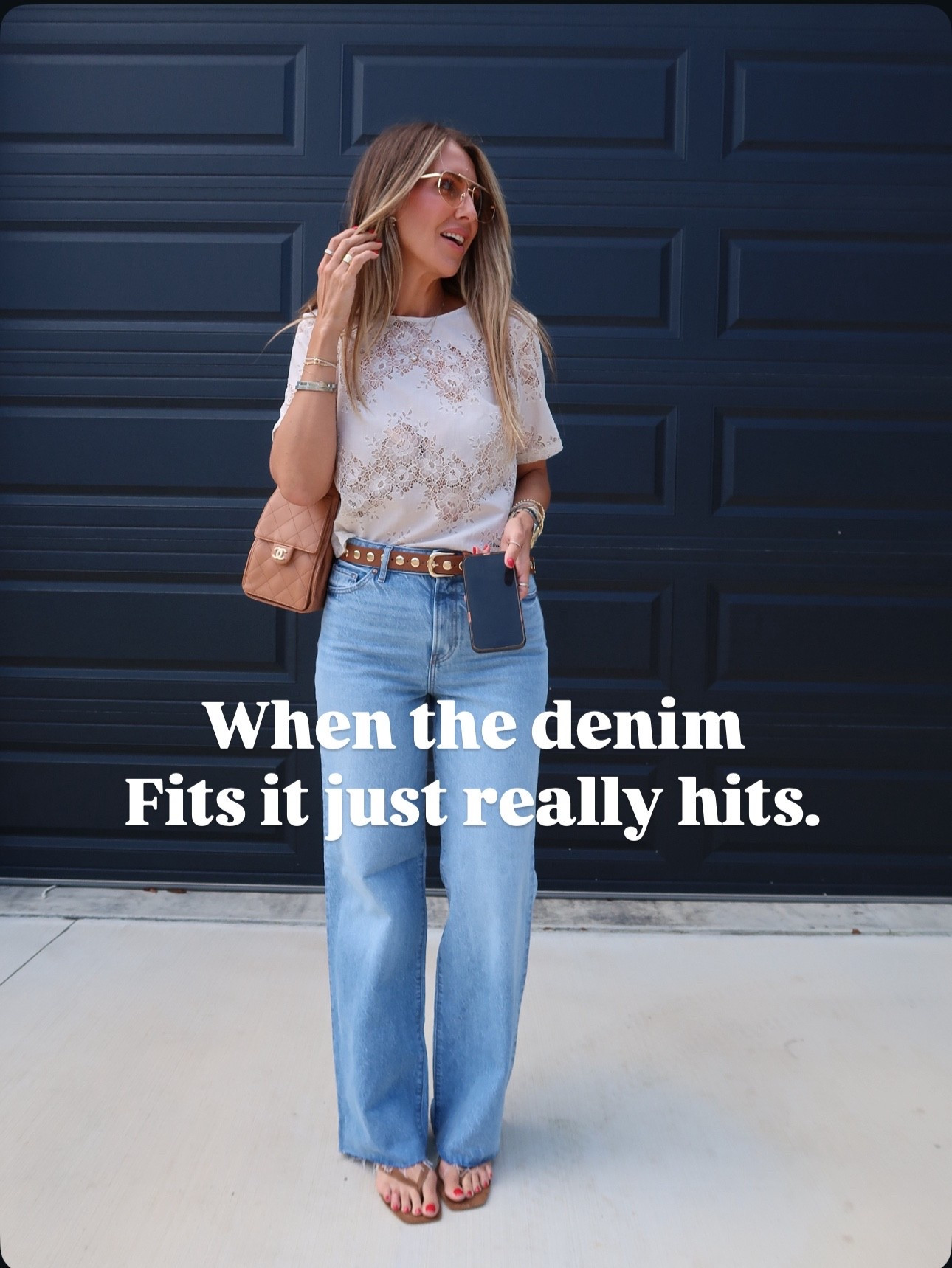 Both these outfits are on sale now including my lace top and vest. I’m wearing a size 8 long in both pairs of jeans and they fit amazing 

#LTKMidsize #LTKFindsUnder100 #LTKOver40