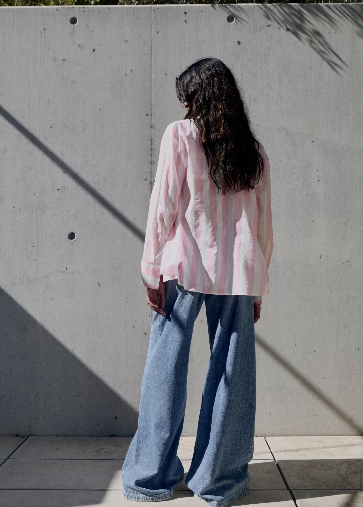 Striped cotton shirt - Women | MANGO USA | Mango (US/MX/AU)