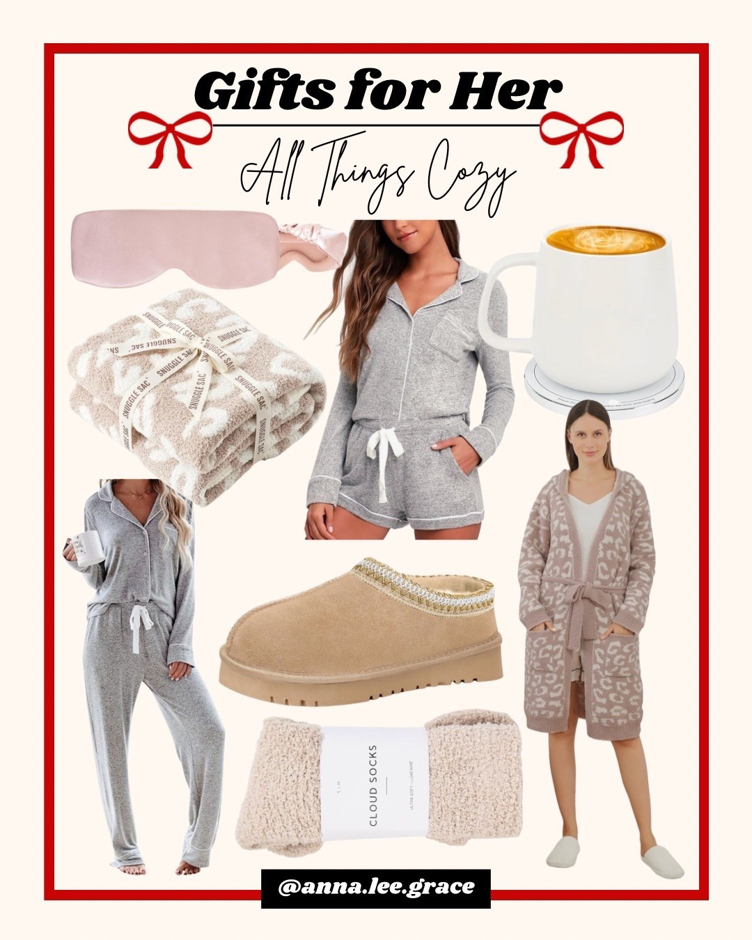 Gifts for her - all things cozy! 

Warming coffee mug, eye mask, cozy blanket, pajamas, pjs, women's pajamas, women's pjs, women's slippers, women's shoes, women's cozy socks, cozy robe 

#LTKHoliday #LTKGiftGuide #LTKFindsUnder100