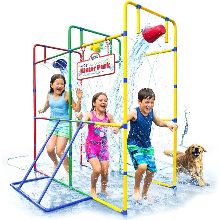 Stargo Backyard Waterpark Sprinkler 77" Water Toy for Kids, Outdoor Fun Water Play with Dump Buck... | Walmart (US)