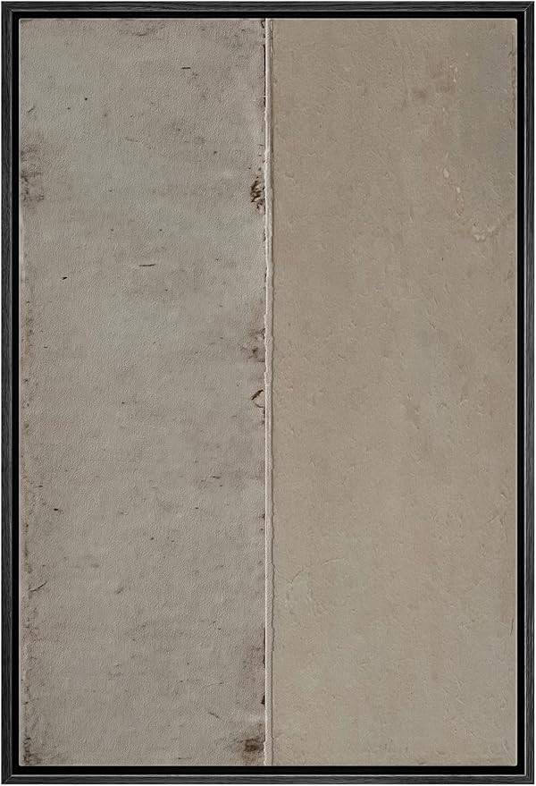 IDEA4WALL Framed Canvas Print Wall Art Geometric Gray Grunge Retro Color Blocks Abstract Shapes I... | Amazon (US)