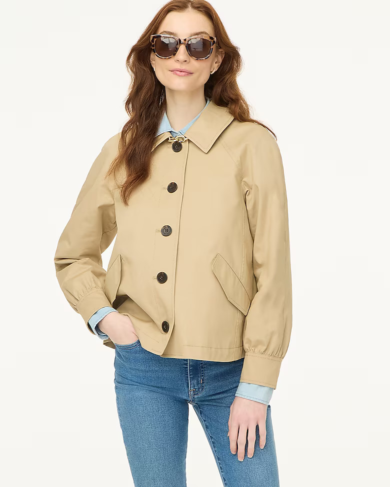 Short utility trench jacket | J.Crew Factory