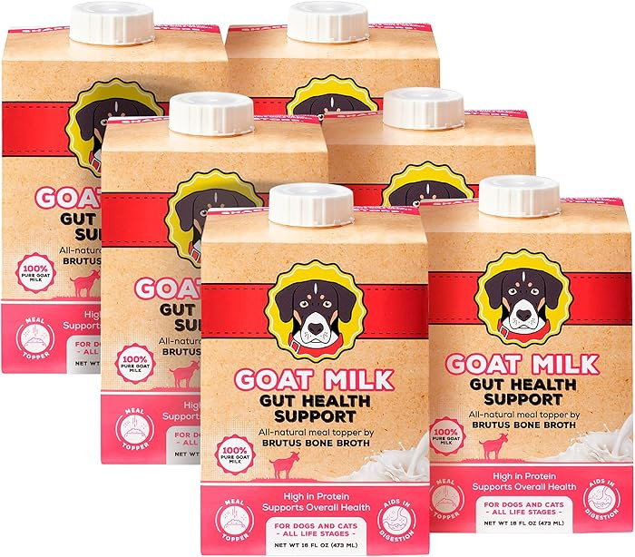 Goat Milk by Brutus Broth Meal Topper for Dogs and Cats \u2013 Formulated for Digestive Support &... | Amazon (US)