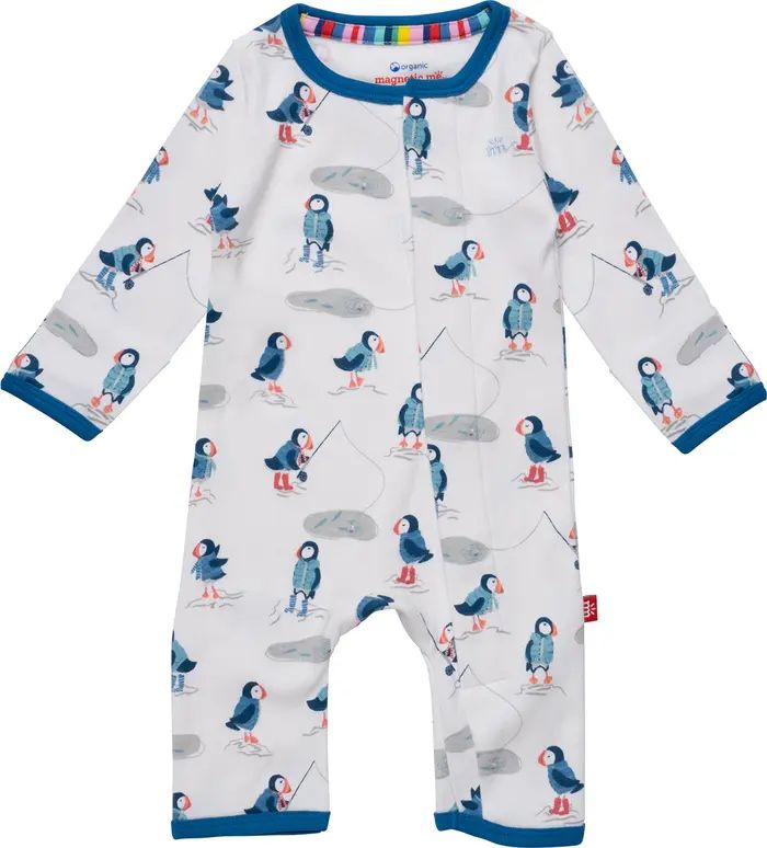 Magnetic Me Stud Puffin Organic Cotton Magnetic Coverall | Nordstromrack | Nordstrom Rack