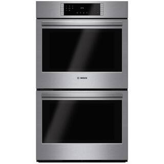 Bosch 800 Series 30 in Built-In Electric Convection Double Wall Oven in Stainless Steel w/ True C... | The Home Depot