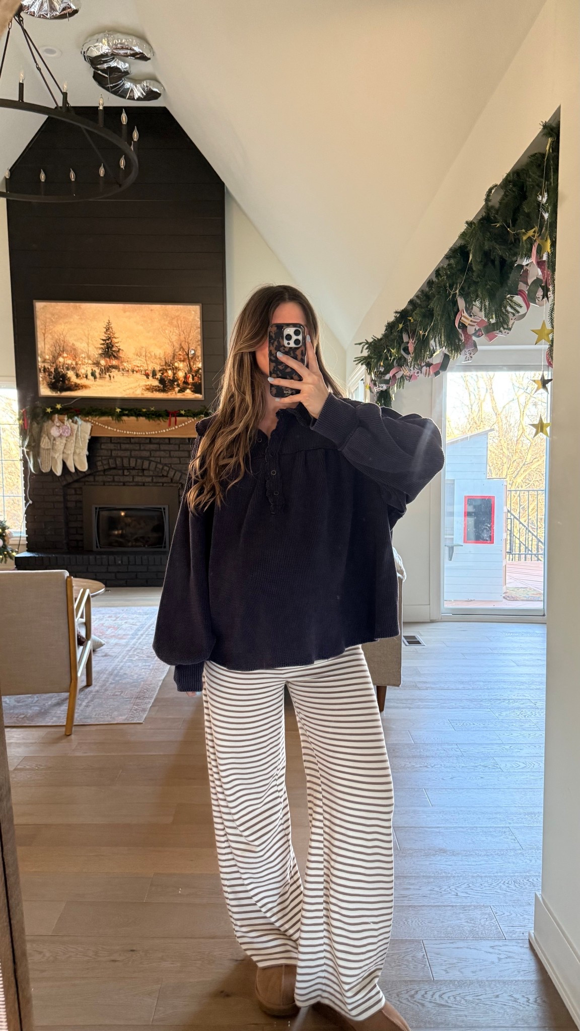 wearing a small in top, love the fit and so bump friendly! pants sold out but linked similar! 

#LTKBump