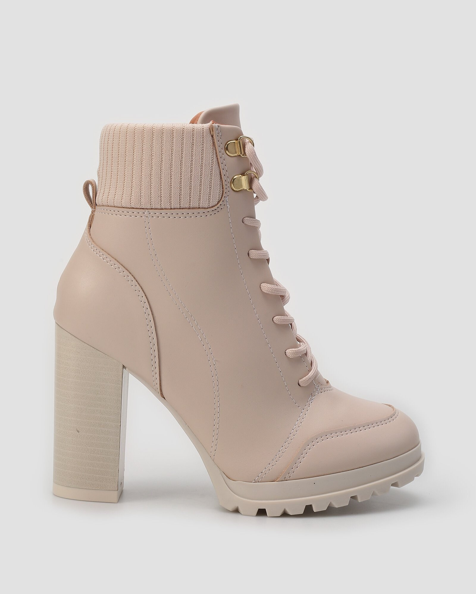 Coturno salto alto com amarração bege | Vizzano | Riachuelo (BR)