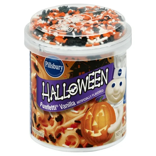 Pillsbury Funfetti Halloween Vanilla Flavored Frosting, 15.6 Oz | Walmart (US)
