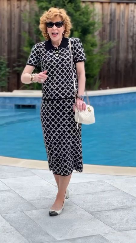 All the Chanel vibes with this lattice jacquard ribbed Johnny Collar sweater and lattice jacquard black and white midi skirt.

They’re on sale right now - 40% off your the first item and 25% off the rest of your purchase. 

My two-tone cap toe block heel pumps are so chic and comfortable! They’re on sale for $39.99 PLUS you can take an additional 20% off your entire Easy Spirit purchase with the code ENB20!


Follow my shop @emptynestblessed on the @shop.LTK app to shop this post and get my exclusive app-only content!



#LTKworkwear #LTKshoecrush #LTKsalealert