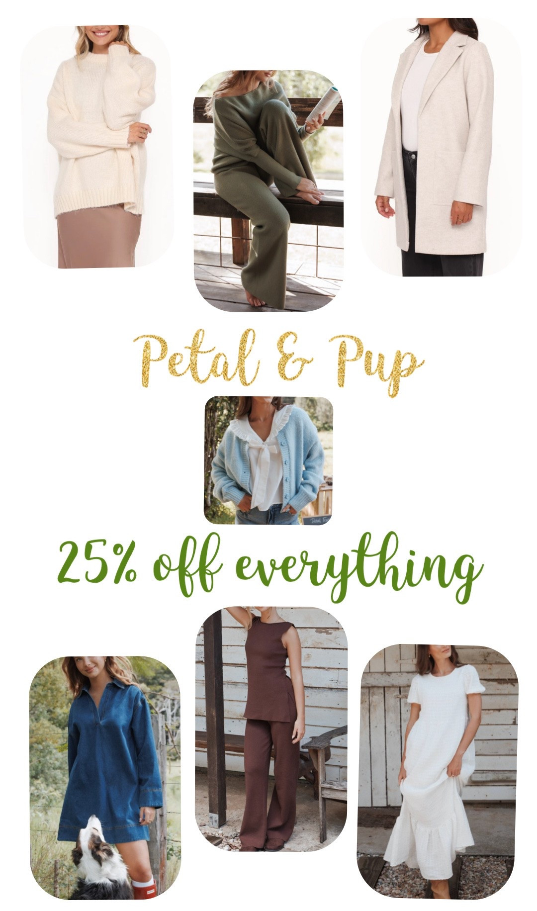 Petal & Pup has 25% off everything right now! Grab new arrivals, fall favorites, wedding guest dresses and more all at a great discount!

#LTKSaleAlert #LTKgrwm #LTKootd