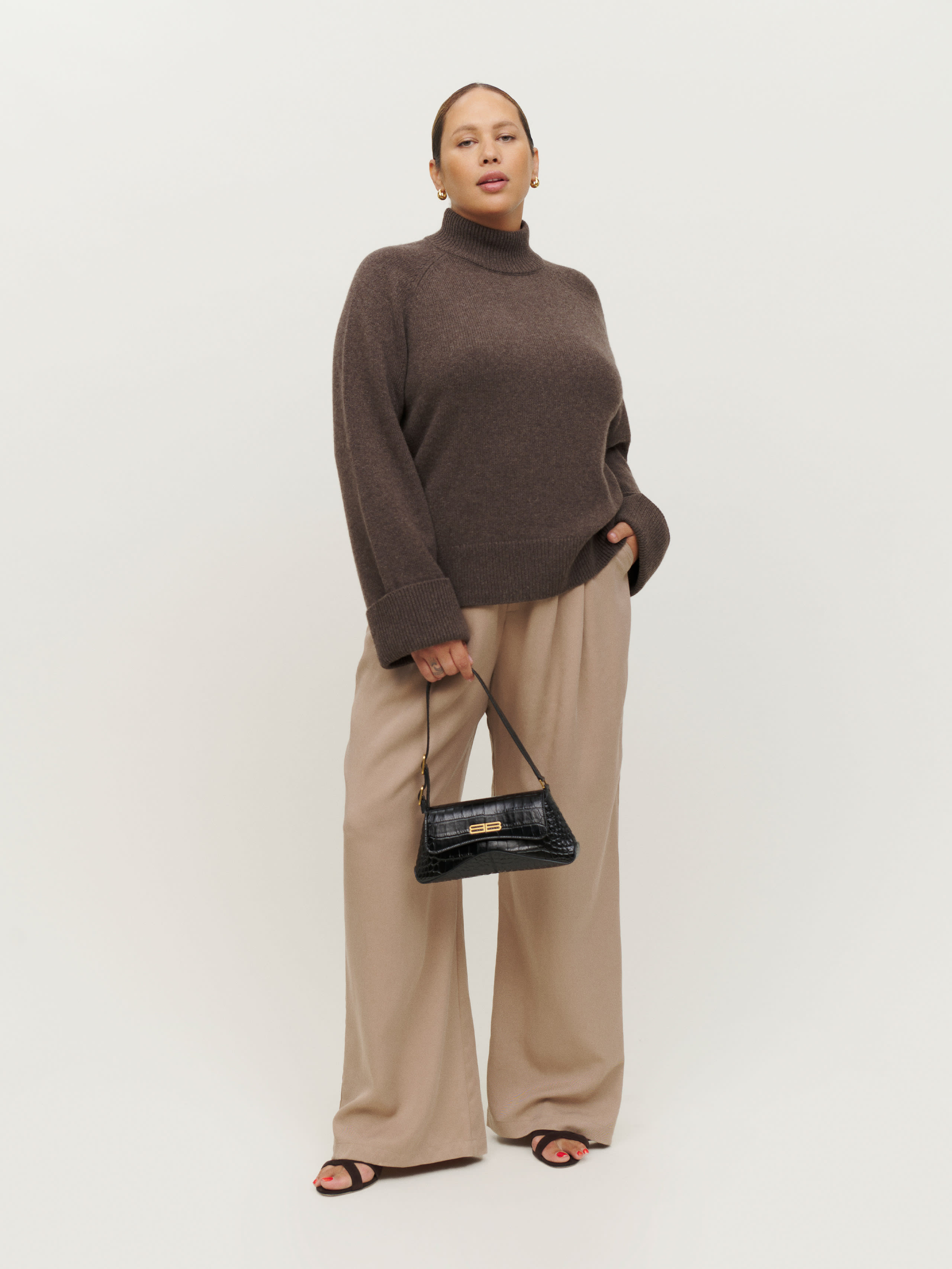 Garrett Cashmere Oversized Turtleneck Es | Reformation (Global)