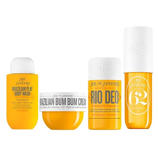 Sol de Janeiro Travel Essentials Bundle | Cheirosa 62 Perfume Mist, Rio Deo, Brazilian Bum Bum Cr... | Amazon (US)
