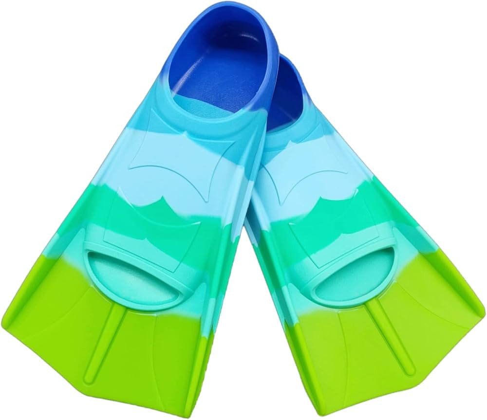 Kids Swim Fins,Comfortable Silicone Flippers for Swimming and Diving,Size Suitable Beginners Kids... | Amazon (US)