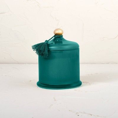 14oz Cedarwood & Moss Glass Lidded Candle Green - Opalhouse™ designed with Jungalow™ | Target