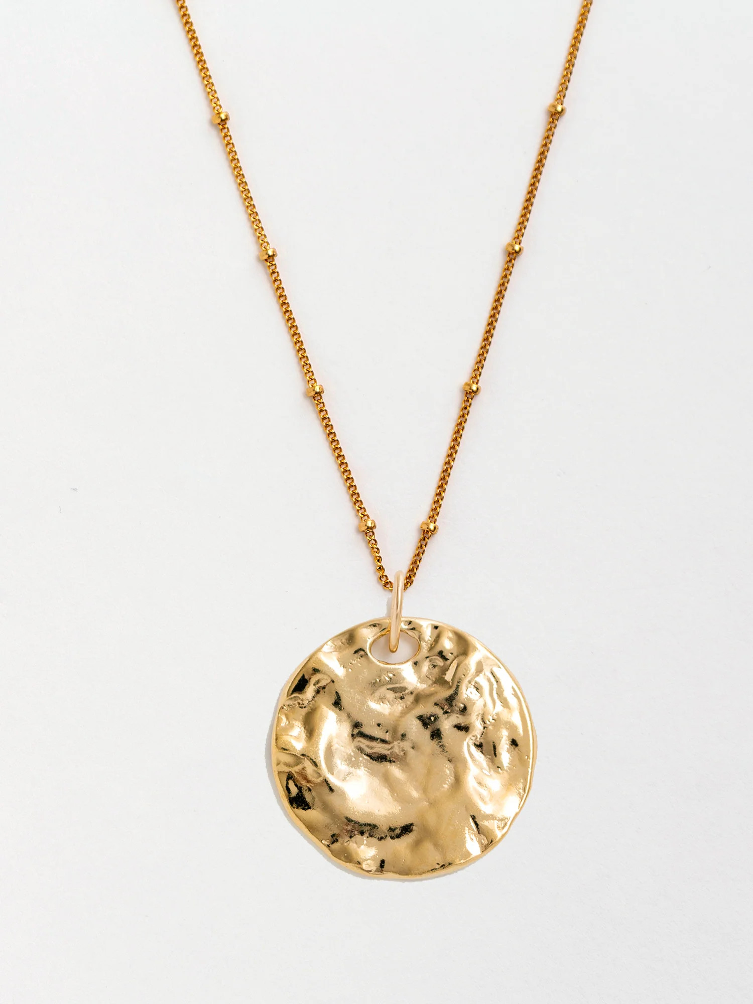 Danielle Gold Pendant on Celeste Chain | Narrative Jewelry
