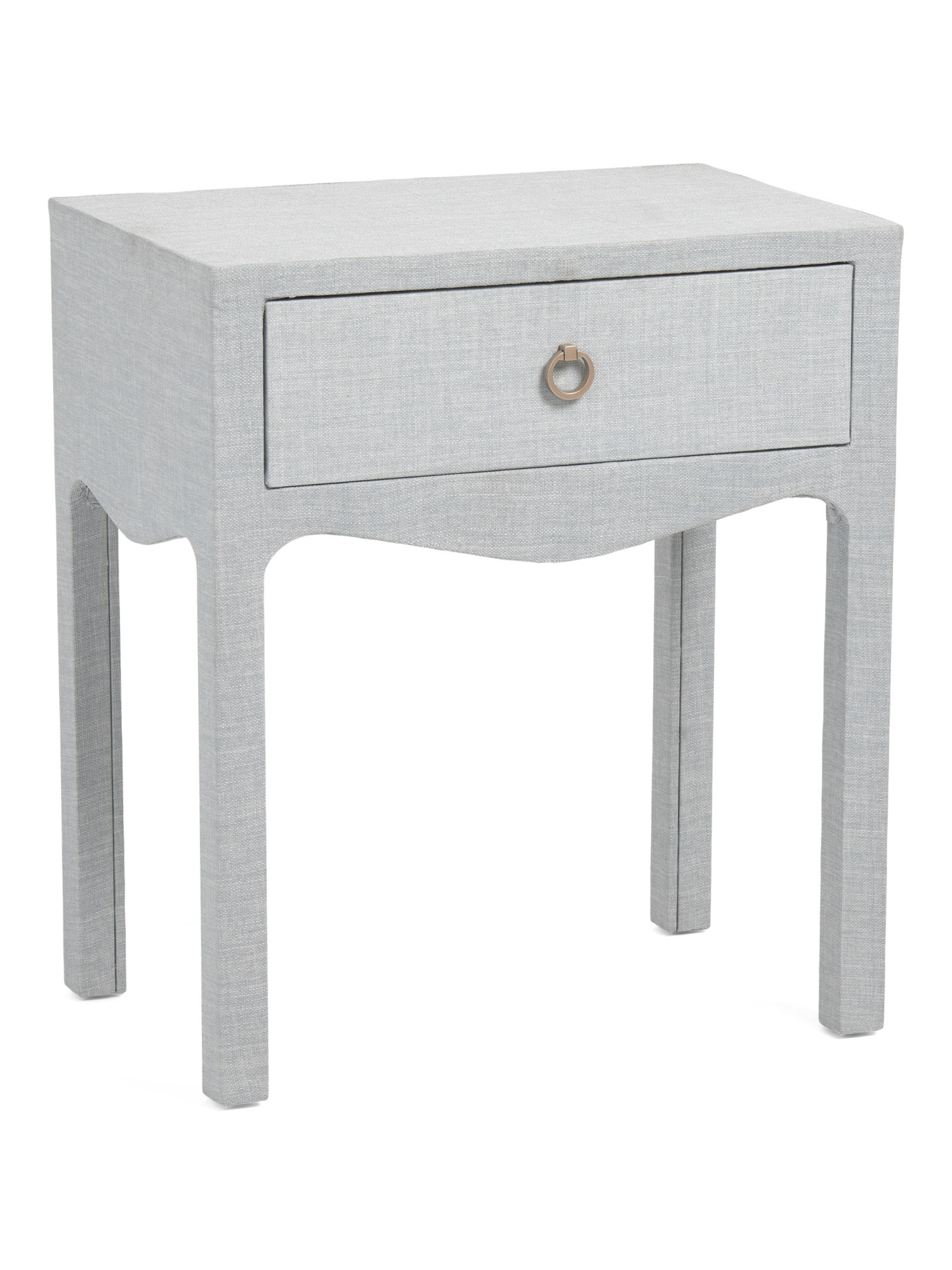 23x26 Linen Wrapped Swoop Large Side Table | Bedroom | Marshalls | Marshalls