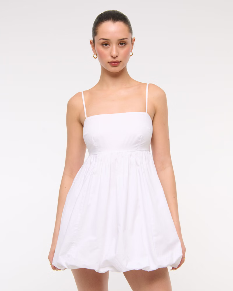 Women's Babydoll Bubble Hem Mini Dress | Women's Dresses & Jumpsuits | Abercrombie.com | Abercrombie & Fitch (US)