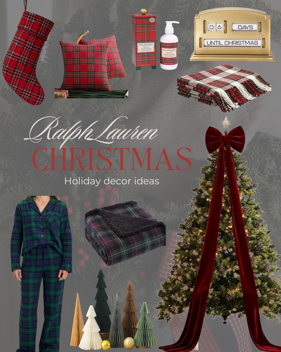 ✨ You want that Ralph Lauren Christmas feel this year …cozy, classic, and effortlessly chic. Think heritage plaids, velvet textures, and a touch of equestrian charm. 🤎🎄 From rich tartans to timeless candles, these are the pieces that bring old money holiday style home. Here are some pieces that can get you there.

#RalphLaurenChristmas #HolidayHomeDecor #ChristmasDecorIdeas #ClassicChristmasStyle #LuxuryHomeDecor #TimelessInteriors #HeritageStyle #HolidayAesthetic #OldMoneyVibes #CozyLuxury #ModernClassicHome #HolidayDecorInspo #InteriorDesignGoals #Over40Style #TheUndoneFancy


#LTKGiftGuide #LTKOver40 #LTKHoliday