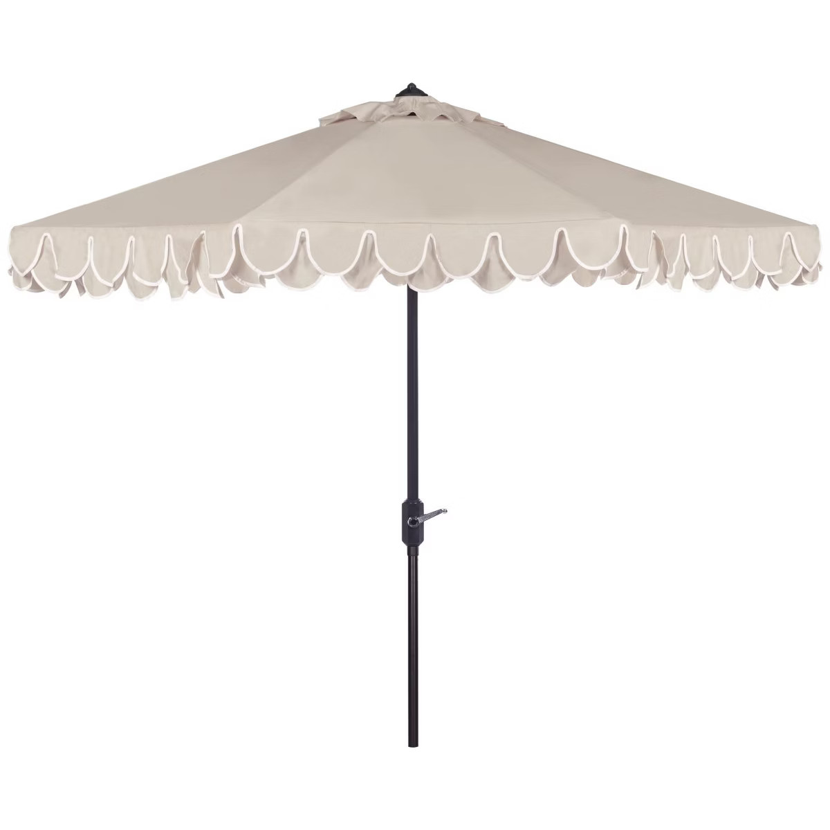 UV Resistant Elegant Valance 9Ft Auto Tilt Umbrella - PAT8006 - Safavieh | Target