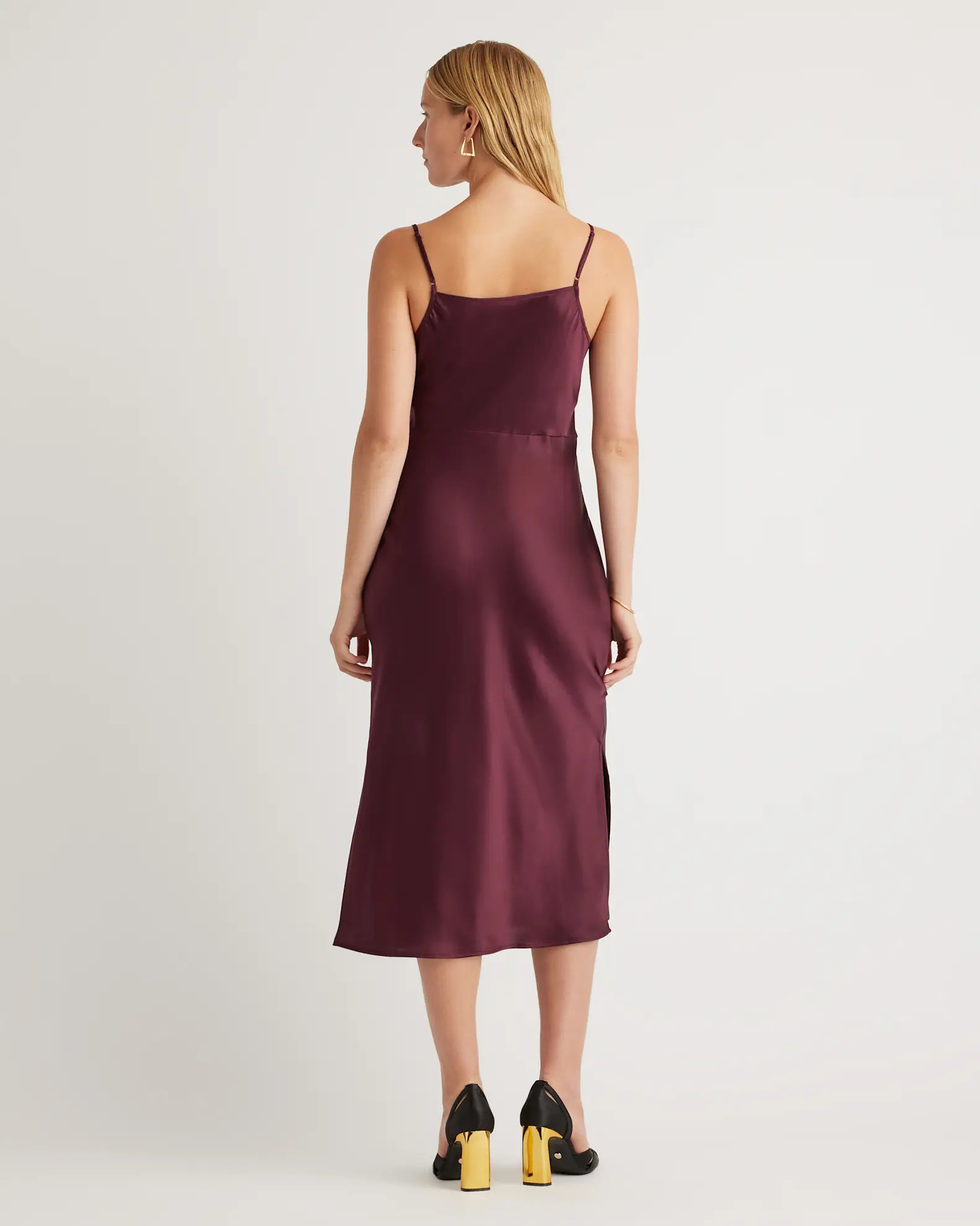 100% Washable Silk Cowl Neck Slip Dress | Quince
