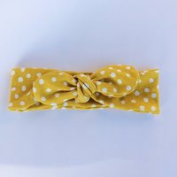 Organic Top Knot Baby Headband Mustard Yellow Knot Baby Bow Geadband Toddler Girls | Etsy (US)