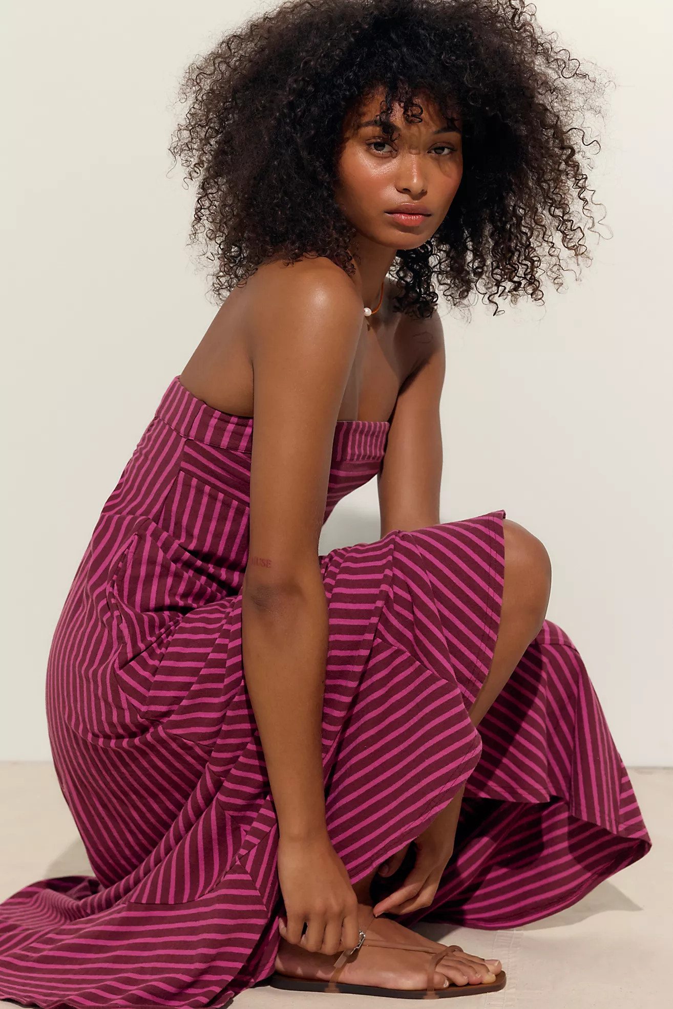 Sadie Striped Midi Dress | Free People (Global - UK&FR Excluded)