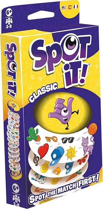 Asmodee Spot It! Classic Card Game, Eco-Blister Edition, 2-8 Players, Ages 6+ | Amazon (US)