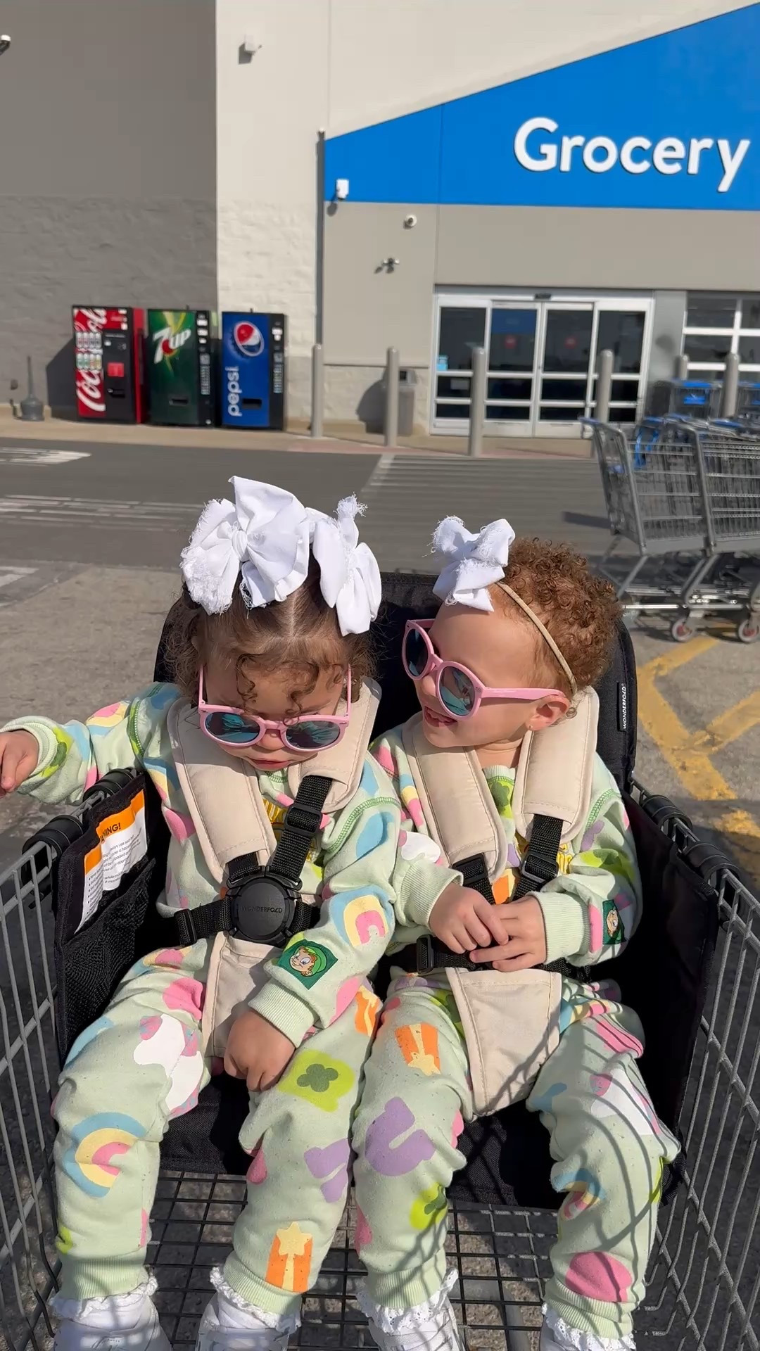This is for the twin moms! Or even the 2 under 2 mamas! Heck probably even the 2 under 4 moms! Did you know the wonderfold double seat fits tons of shopping carts perfectly?! Did you also know you can literally buy JUST the seat if you don’t want to or need to buy the entire wagon?! This has been a life saver for me as a twin mom, especially for those quick Walmart runs. No more asking one kid to sit down for the 60th time while the other kid is crying because they’re stuck up front in the cart seat while the other gets to be “free” 😅 

