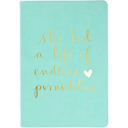 Eccolo Dayna Lee Collection Mint She Led A Life 8x6 Flexi-cover Journal/Notebook Acid-free Lined She | Walmart (US)