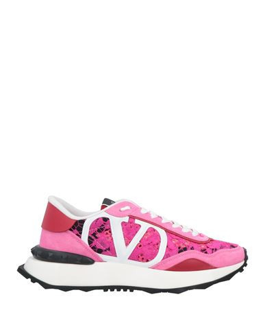 Valentino Garavani Woman Sneakers Pink Size 8.5 Soft Leather, Textile fibers | YOOX (US)