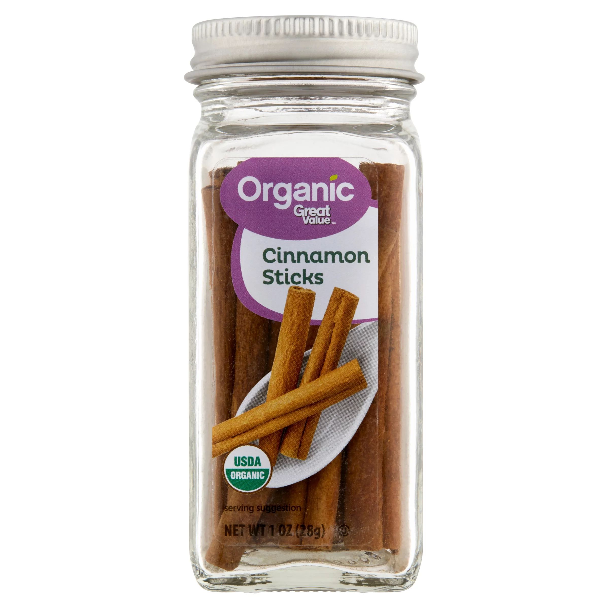 Great Value Organic Cinnamon Sticks, 1 oz - Walmart.com | Walmart (US)