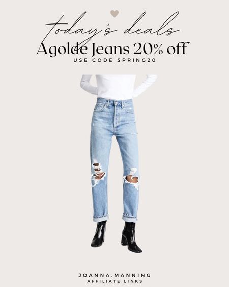 Agolde jeans on sale!! Code spring20 at check out! 

#LTKsalealert