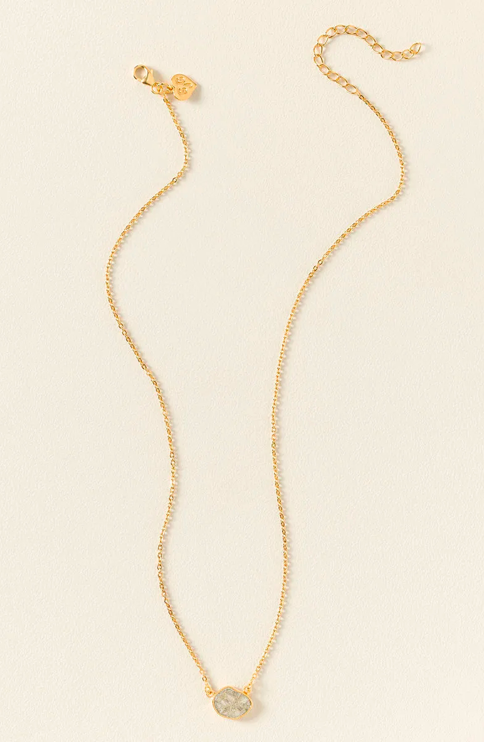 Sliced Raw Diamond Pebble Necklace | Nordstrom