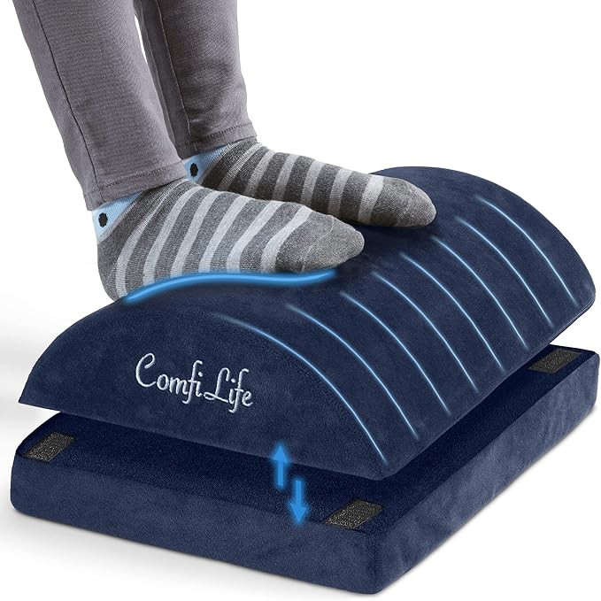 ComfiLife Foot Rest Under Desk for Office Use – Adjustable Height Memory Foam Foot Stool Under ... | Amazon (US)