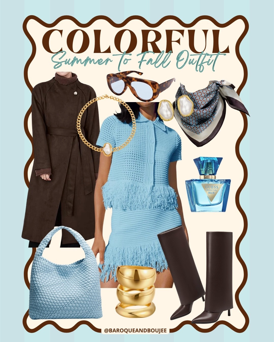 Summer to fall transitional outfit idea for fall outfits and autumn outfits! This look is colorful, chic and affordable! It also utilizes the knit sets you’ve been wearing throughout Spring & Summer.

#LTKootd #LTKgrwm #LTKSaleAlert