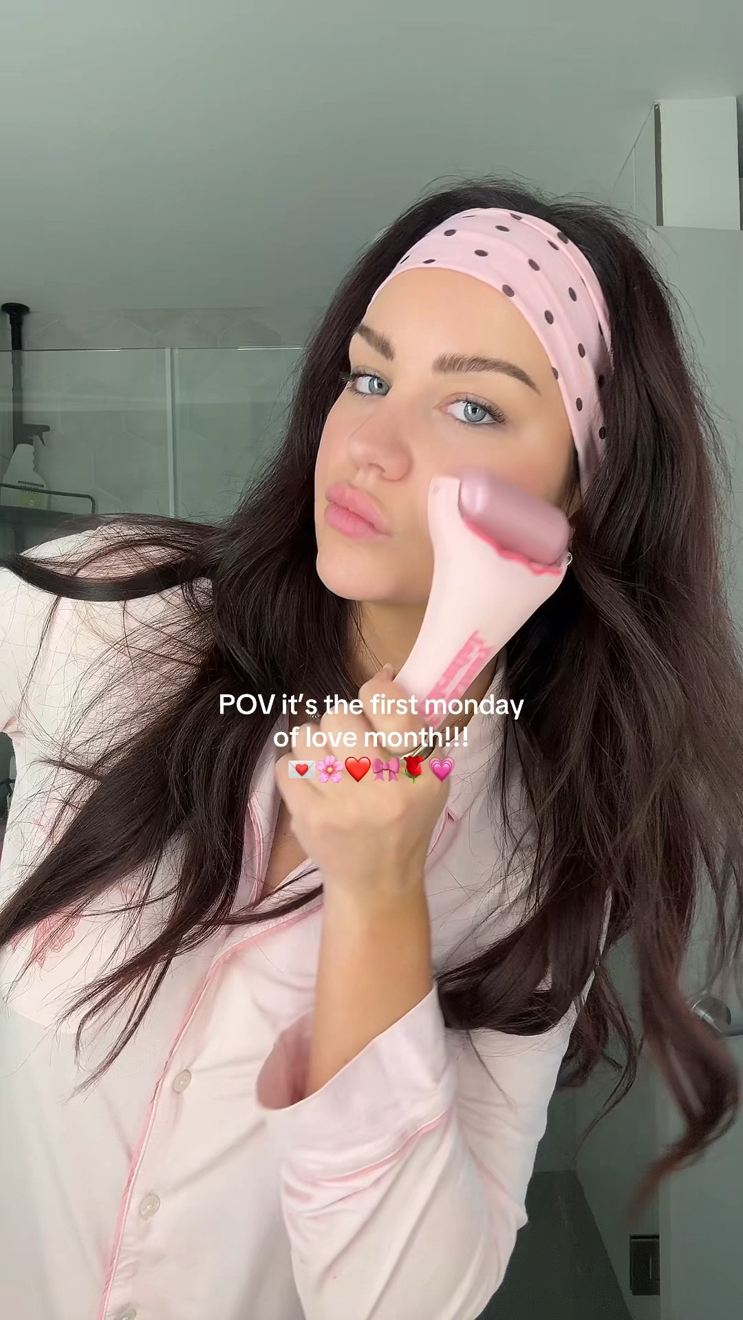 Good morning February!! 💘💋💌🎀 love these valentines pajamas from VS, the perfect shade of pink! I’m in a medium for reference 

#LTKgrwm #LTKValentine #LTKmorningroutine