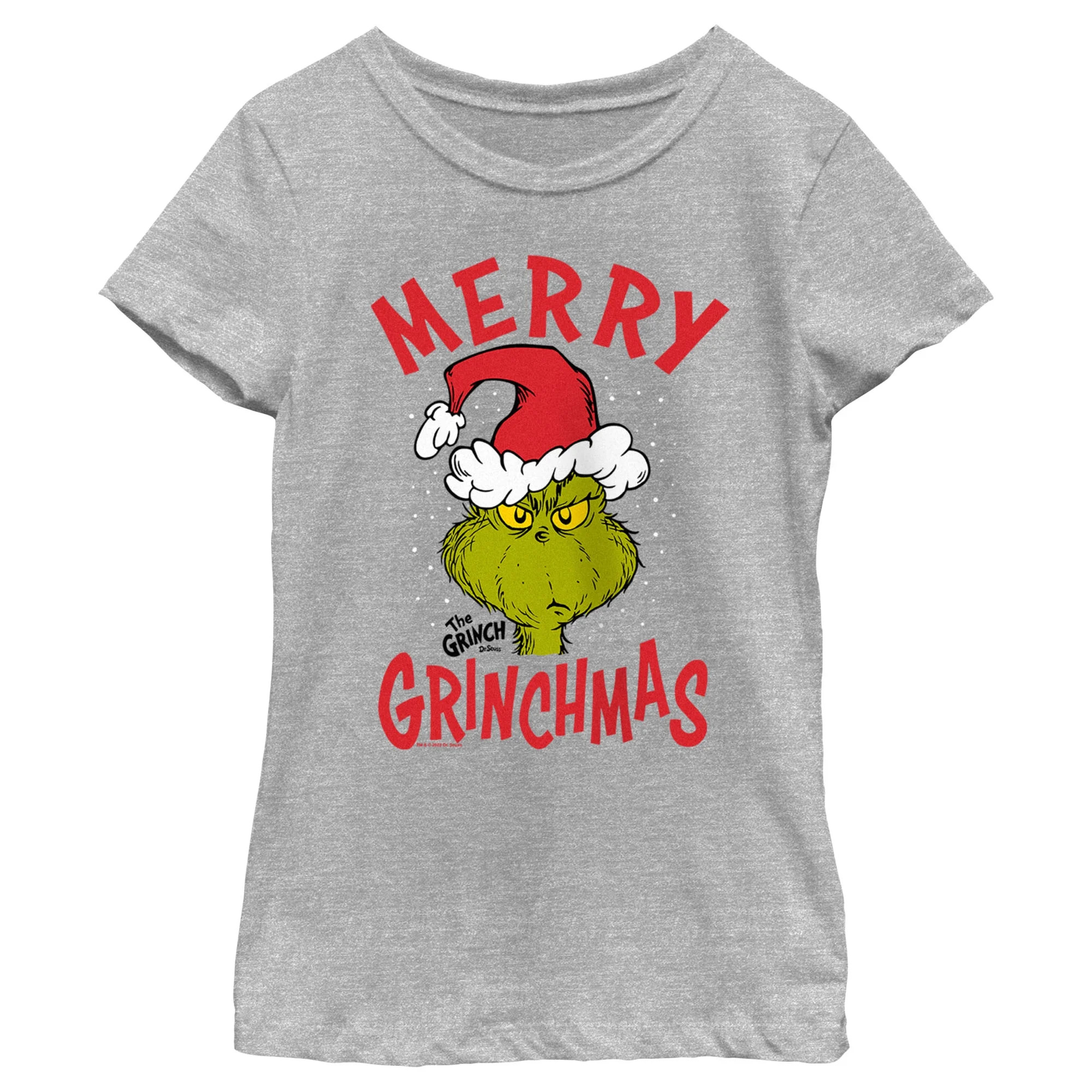 Girl's Dr. Seuss Merry Grinchmas  Graphic T-Shirt | Walmart (US)