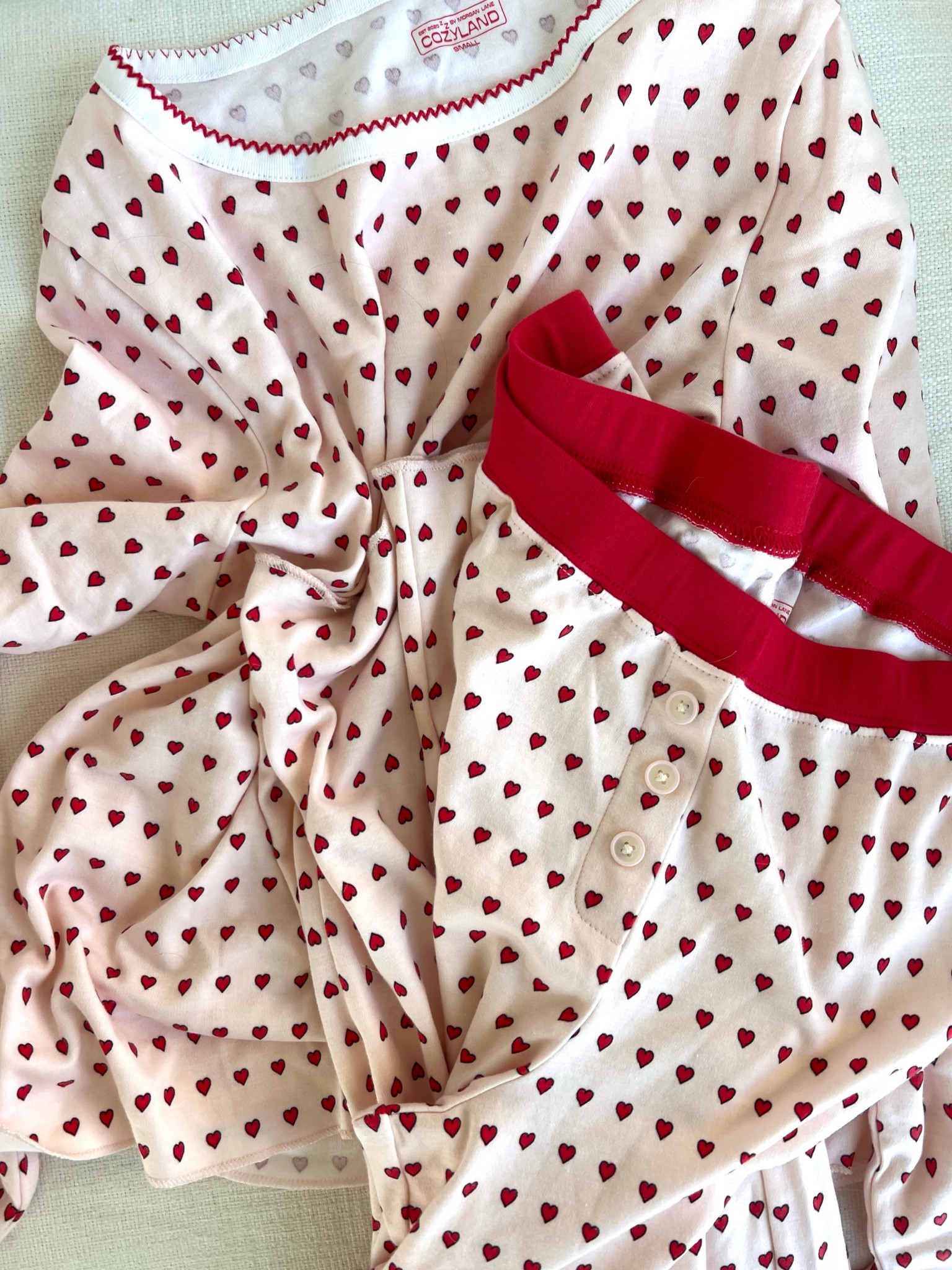 coziest PJS ever!!! they are so soft and flattering- I got size S

pajamas, Valentine’s Day, heart pjs 

#LTKGiftGuide #LTKStyleTip #LTKOver40