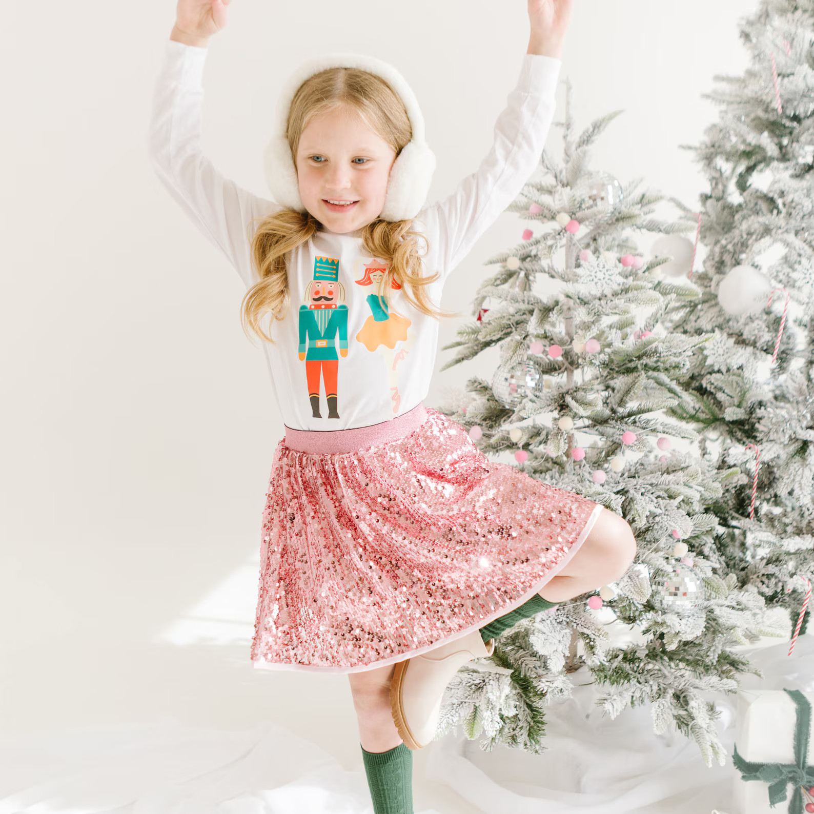 Nutcracker and Ballerina Toddler Shirt, Kids Christmas Shirt, Santa Shirt, Ballerina Shirt, Chris... | Etsy (US)