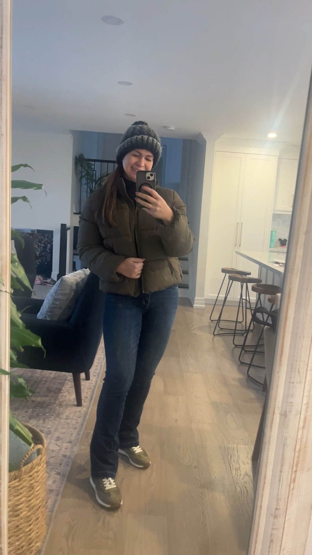 My jeans are sold out but I am linking similar options. Size is 6 long. The puffer jacket is a beautiful green brownish color that goes with everything and per feet for casual winter looks 

#LTKjeans #LTKwinter #LTKcurves