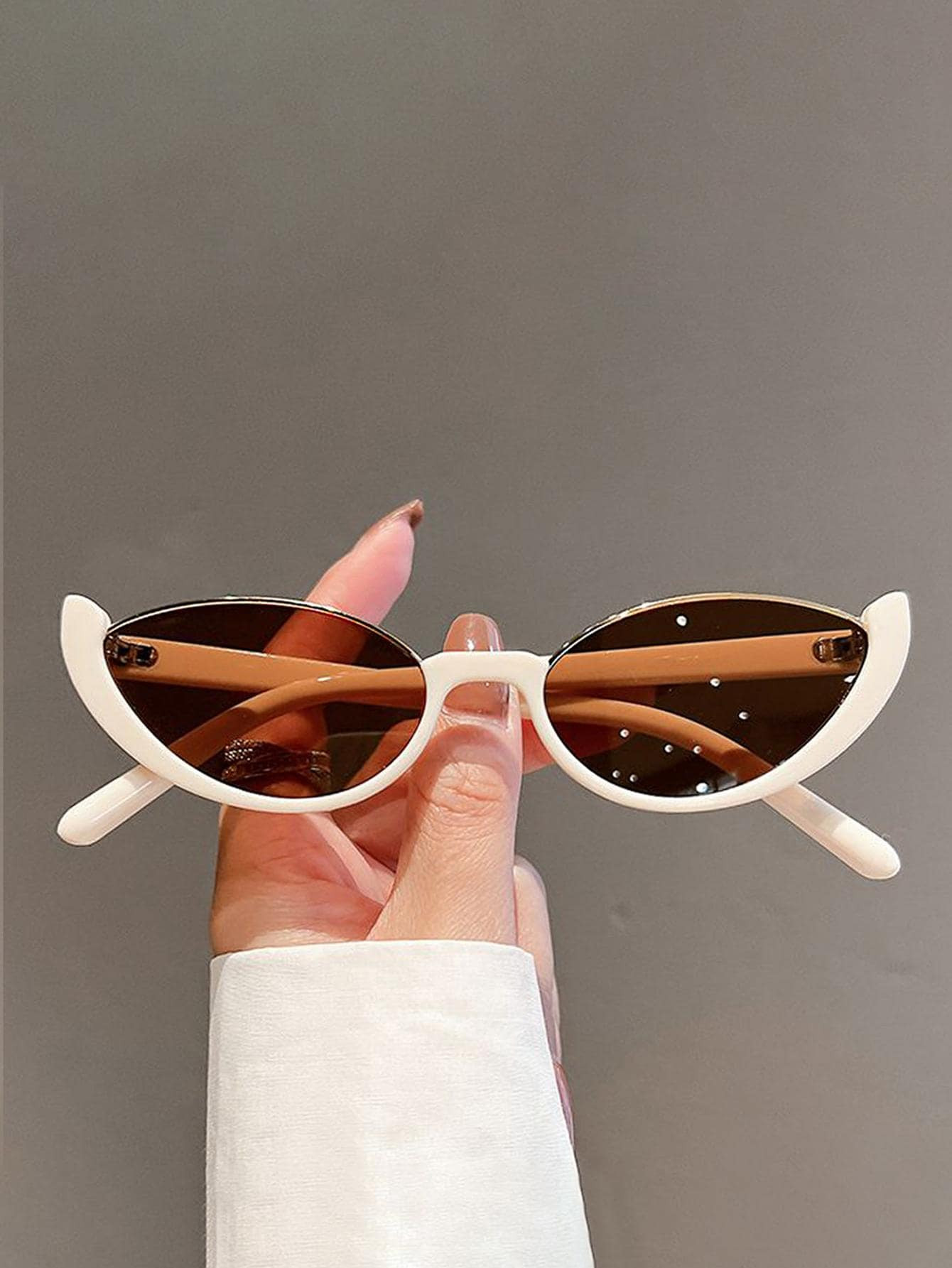 1 Pair Women's Cat Eye Fashion Glasses, Suitable As Decoration, Street Style, Beach Accessory, Id... | SHEIN