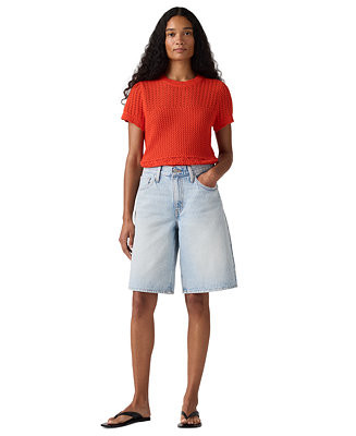 Women's Mid-Rise Baggy Shorts | Macy's