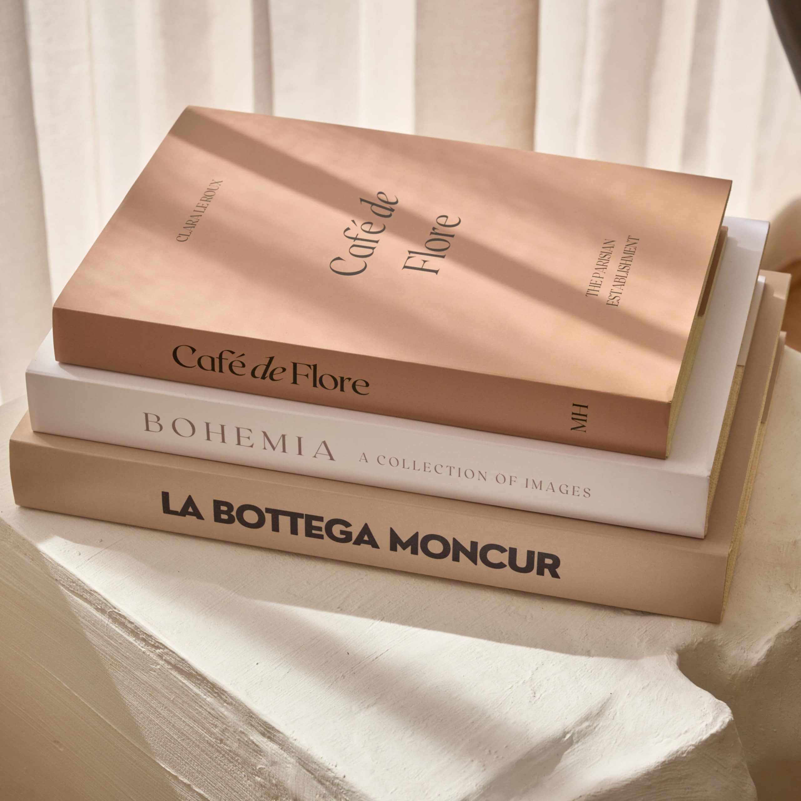 Moncur Home Faux Books for Decoration Coffee Table Books set of 3 Decorative Books Neutral Room D... | Amazon (US)