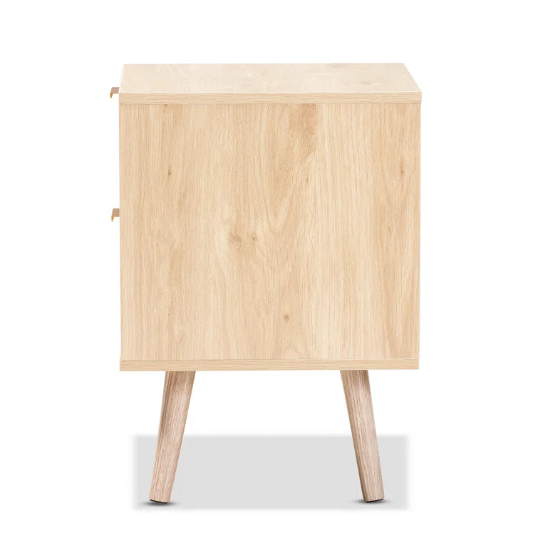 Wilks 2 - Drawer Nightstand in Oak Brown | Wayfair North America