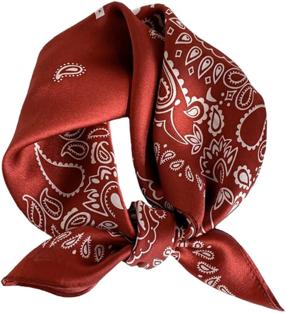 Tim & Tina Square 100% Mulberry Silk 21'' x 21'' Hair Scarf Head Sleeping Wrap Satin Head Scarf f... | Amazon (US)