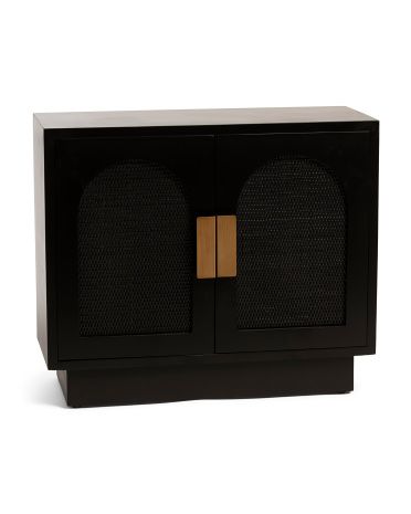 32x28in 2 Door Rattan Cabinet | TJ Maxx