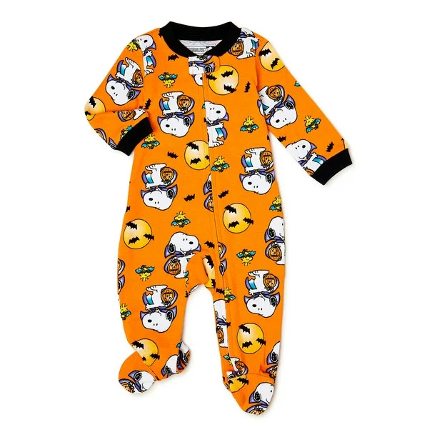 Peanuts Snoopy Halloween Baby Boy and Girl Unisex Blanket Sleeper, Sizes NB-9M | Walmart (US)